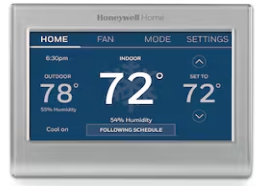 Home Silver Smart Compatible Thermostat with Wi-Fi Compatibility