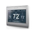 Home Silver Smart Compatible Thermostat with Wi-Fi Compatibility