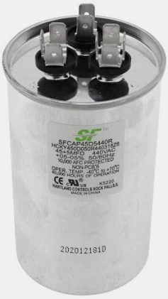 Round Dual Run Capacitor