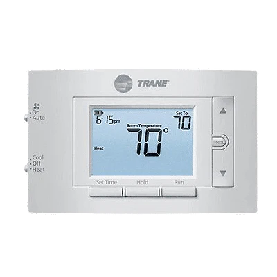 TCONT202AS11MA Thermostat: 7 Day Programmable 1 Heat/1 Cool Push Button